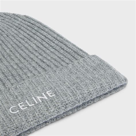 celine beanie grey|Celine hats.